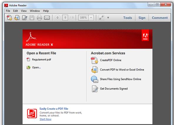 Adobe Reader স্ক্রিনশট